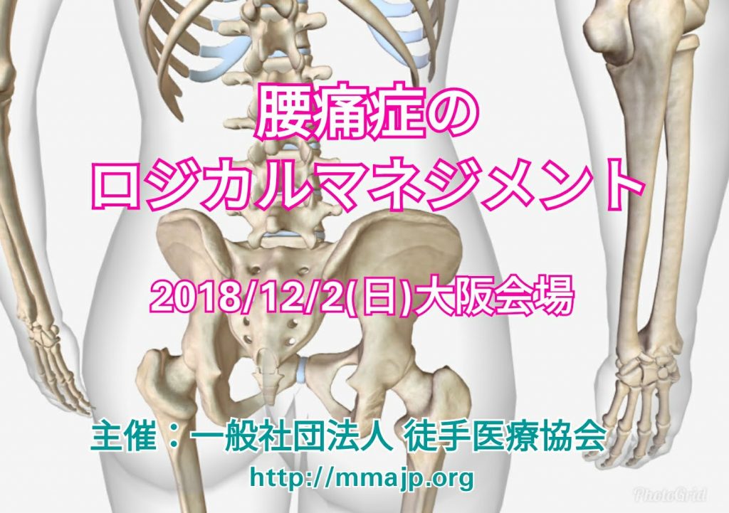 腰痛のロジカルマネジメント｜徒手医療協会